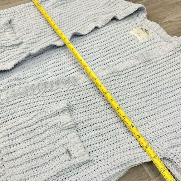 Hollister pastel periwinkle blue chenille knit oversized cardigan - Picture 3 of 5